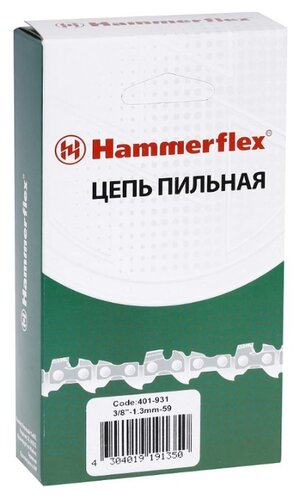 Цепь Hammerflex 401-931 3/8" 1.3 мм 59 звен. - фото 2