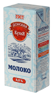 Молоко Донская кухня ультрапастеризованное 3.2%, 1 л - фото 2