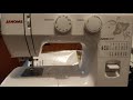 Видео - Janome juno 513. Швейная машинка. Часть 1. Полный обзор. Двойная игла, джинса , кож.заменитель.