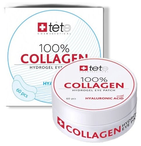 TETe Cosmeceutical Коллагеновые патчи под глаза 100% Collagen Hydrogel Eye Patch - фото 1