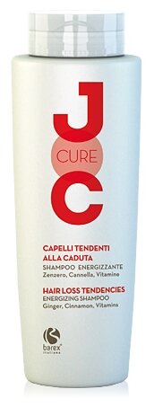 Barex шампунь JOC Cure Energizing против выпадения волос с имбирем, корицей и витаминами - фото 1