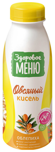 Овсяный напиток Здоровое меню Кисель овсяный с облепихой 330 мл - фото 1