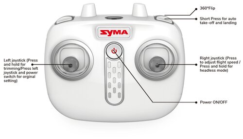 Квадрокоптер Syma X15A, белый - фото 5