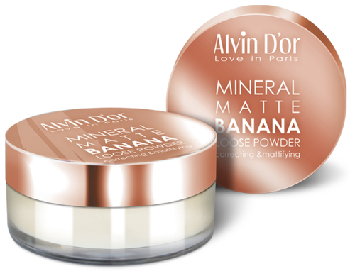 Alvin D'or Рассыпчатая банановая пудра Mineral Banana Matte Loose Powder - фото 1