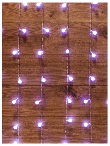 Гирлянда NEON-NIGHT Дождь, 144 LED, 150х150 см, шарики - фото 3