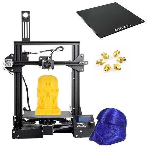 3D Принтер Сreality Ender 3 PRO (в набор дополнительно входит стол Ultrabase и 5 сопел разного диаметра) - фото 2