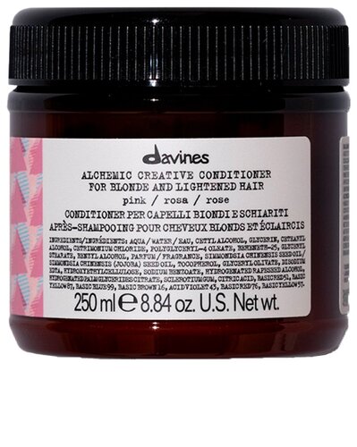 Davines кондиционер креативный Alchemic для светлых и осветленных волос, оттенок розовый - фото 1