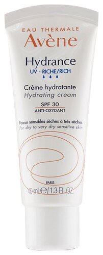 AVENE Hydrance Rich Hydrating Cream SPF 30 Увлажняющий крем для сухой кожи - фото 1