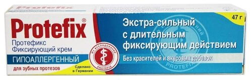 Protefix крем фиксирующий экстра сильный гипоаллергенный - фото 1