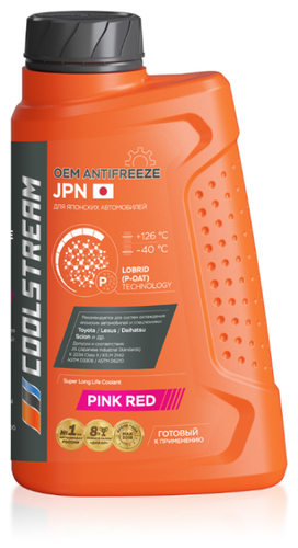 Антифриз CoolStream JPN Pink Red - фото 1