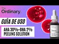 Видео - The Ordinary|➡️Guía de uso AHA 30%+ BHA 2% Peeling Solution|📍FRECUENCIA DE USO Y APLICACIÓN📍