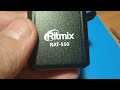 Видео - Алкотестер RITMIX RAT-550