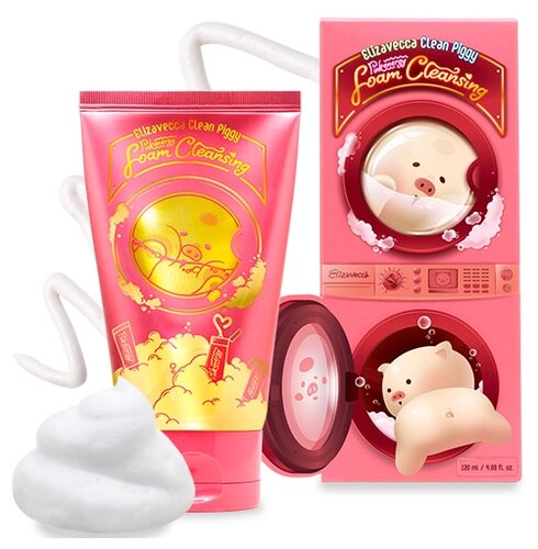 Elizavecca пенка для умывания Clean Piggy Pinkenergy Foam Cleansing - фото 3