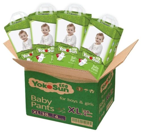 Yokosun трусики Eco XL (12-20 кг) 152 шт, - фото 1