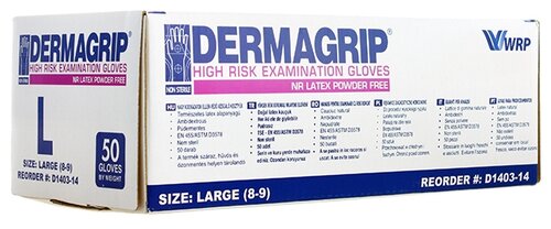 Перчатки смотровые WRP Dermagrip High Risk - фото 2
