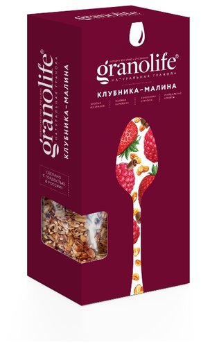 Гранола Granolife Клубника-Малина, коробка - фото 1