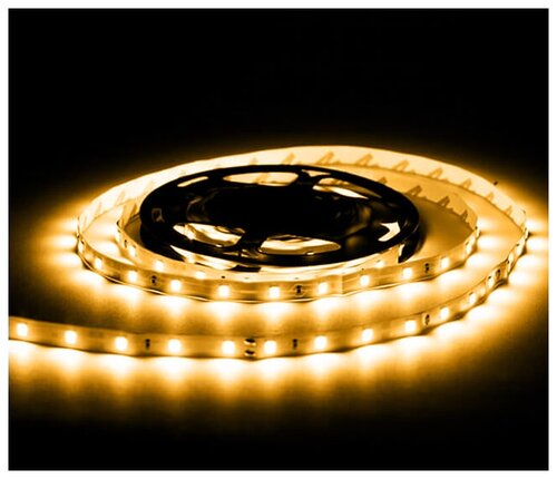 Светодиодная лента SMD 2835, 60 LED, 12 В, 4.8 Вт, IP65 600 лм, теплый белый (3000 К) - фото 2