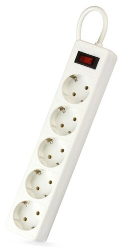 Сетевой фильтр SmartBuy SBSP-5(0)-W, 5 м - фото 1
