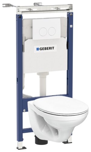 Унитаз с инсталляцией подвесной GEBERIT Kolo Idol 458.122.2U.1 с горизонтальным выпуском - фото 1