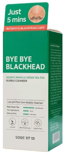 Some By Mi маска-пенка от чёрных точек Bye Bye Blackhead Bubble Cleanser - фото 2