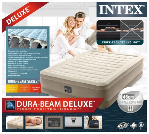 Надувная кровать Intex Ultra Plush Bed (64428) - фото 4