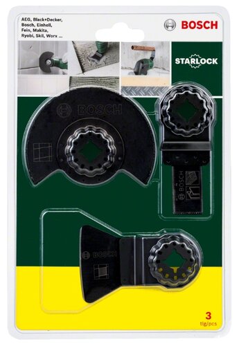 Набор насадок BOSCH Starlock Starter-Set "Tiles" (2607017324) - фото 2