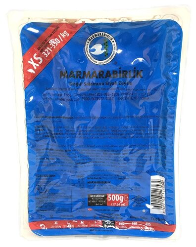 Marmarabirlik Оливки черные столовые с косточкой в рассоле XS, вакуумный пакет 500 г - фото 5