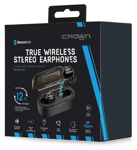 Беспроводные наушники CROWN MICRO CMTWS-5007 - фото 5