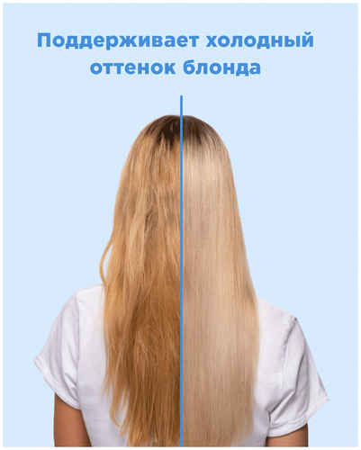 Likato Professional/ Бальзам SMART-BLOND. Для поддержания холодного оттенка блонд. С дополнительным красящим пигментом и ухаживающими маслами. 250 мл. - фото 2