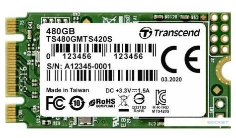 Твердотельный накопитель Transcend TS480GMTS420S 480 GB - фото 1
