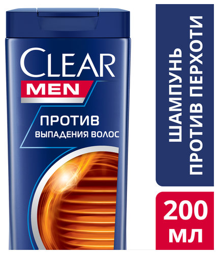 Clear шампунь против перхоти для мужчин Против выпадения волос - фото 5