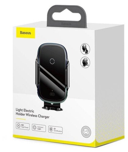 Держатель с беспроводной зарядкой Baseus Light Electric 15W - фото 5