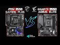 Видео - MSI B550 Gaming Plus vs Gigabyte B550 Aorus Elite