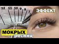 Видео - ЭФФЕКТ МОКРЫХ РЕСНИЦ / Как сделать неровную ресничную линию / Построение схемы наращивания