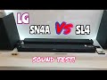 Видео - LG SN4A vs SL4 both 300W Soundbar | Bass Sound Test!