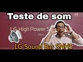 Видео - SOUNDBAR LG SNH5 - TESTE DE SOM  MÚSICA, FILME, GAMES!