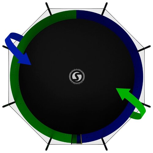 Каркасный батут SWOLLEN Classic Black 14 FT 427х427х259 см - фото 3