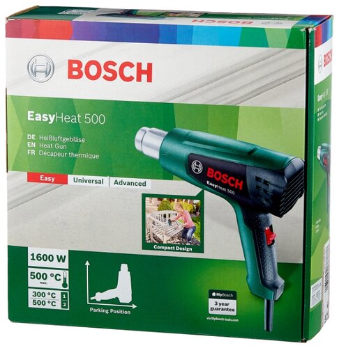 Строительный фен BOSCH EasyHeat 500 1600 Вт - фото 3