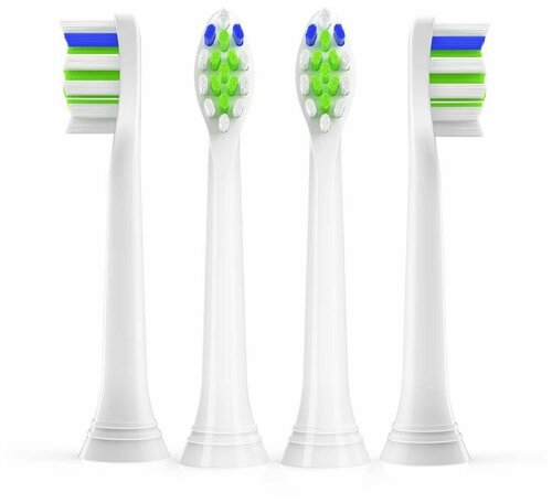 Набор совместимых насадок для Philips Sonicare HX6062/HX6064 4 штуки - фото 1