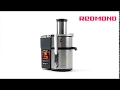 Видео - REDMOND RJ-M908 Electric Juice Extractor Large loading aperture 84mm, Low noise