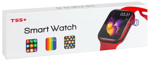 Умные часы Smart Watch T55 Plus,с измерением давления, пульса, калорий, физической активности, водонепроницаемые IP67 IOS Android, Черный - фото 3