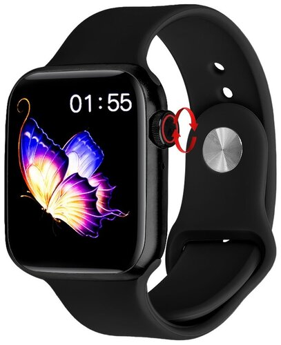 Умные часы Smart Watch T55 Plus,с измерением давления, пульса, калорий, физической активности, водонепроницаемые IP67 IOS Android, Черный - фото 1