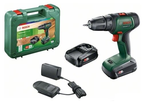 Аккумуляторная дрель-шуруповерт BOSCH UniversalDrill Li-Ion 1.5 А·ч 18 В x2 кейс - фото 2