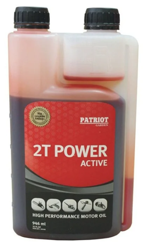 Масло для садовой техники PATRIOT Power Active 2T (с дозаторным отсеком) - фото 1