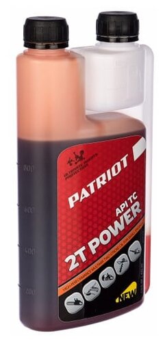 Масло для садовой техники PATRIOT Power Active 2T (с дозаторным отсеком) - фото 2