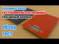 Видео - Кухонные весы со стеклянной платформой обзор и тест