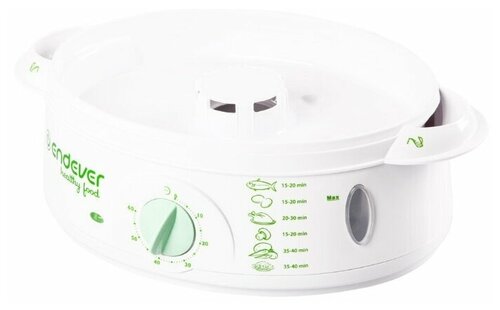 Пароварка ENDEVER Vita 175 белый/зеленый - фото 5