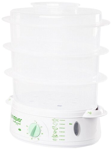 Пароварка ENDEVER Vita 175 белый/зеленый - фото 2