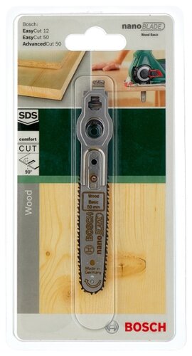 Пилка для лобзика BOSCH nanoBLADE Wood Basic 50 - фото 1