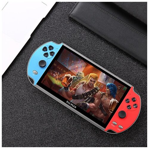 Портативная игровая консоль X12 Plus с 7-дюймовым экраном память 16 ГБ, встроенные игры 1000+, цветная - фото 3